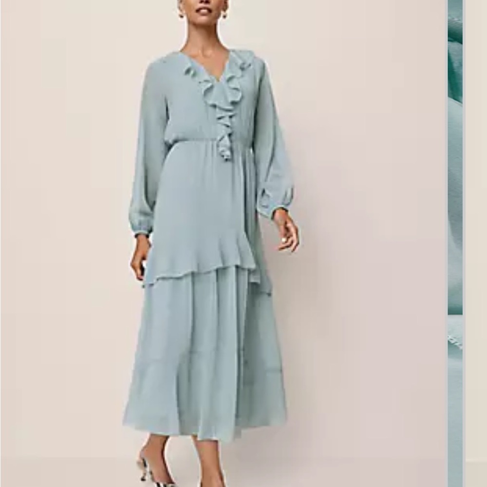 Ann Taylor Soft Blue Dress - Picture 4 of 5